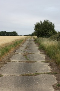 The perimeter road of the Gosfield airstrip.